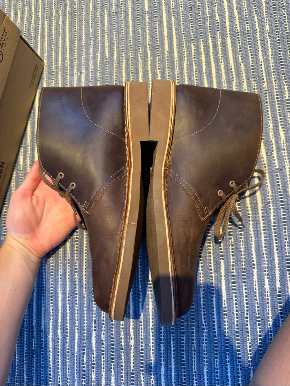 Clarks Men's Dark Brown Leather Dessert Boots
